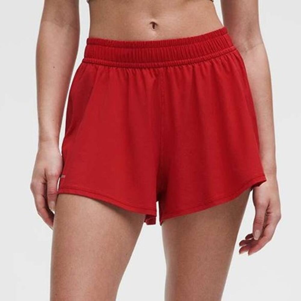 Lululemon Pace Crush High-Rise Short 2.5" Dark Red Athletic Shorts Size Small
